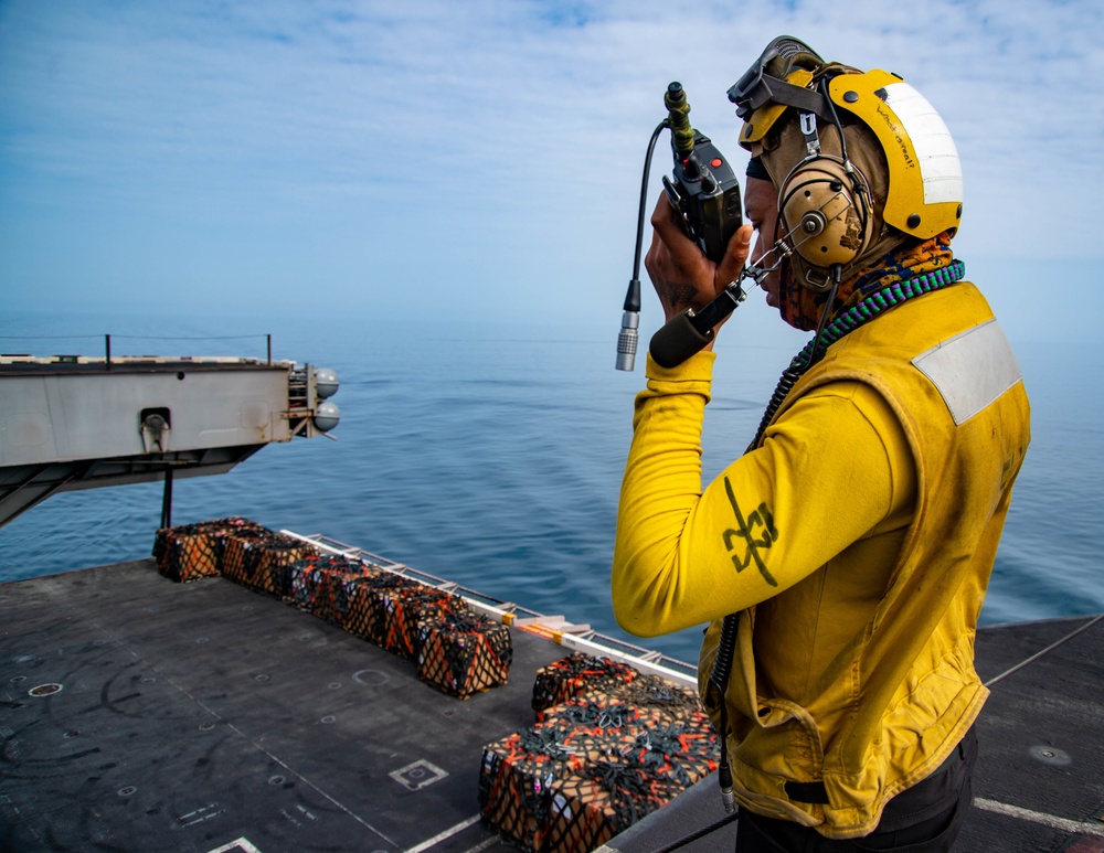 The Harry S. Truman Carrier Strike Group is on a scheduled deployment in the U.S. Sixth Fleet area of operations in support of naval operations to maintain maritime stability and security.
