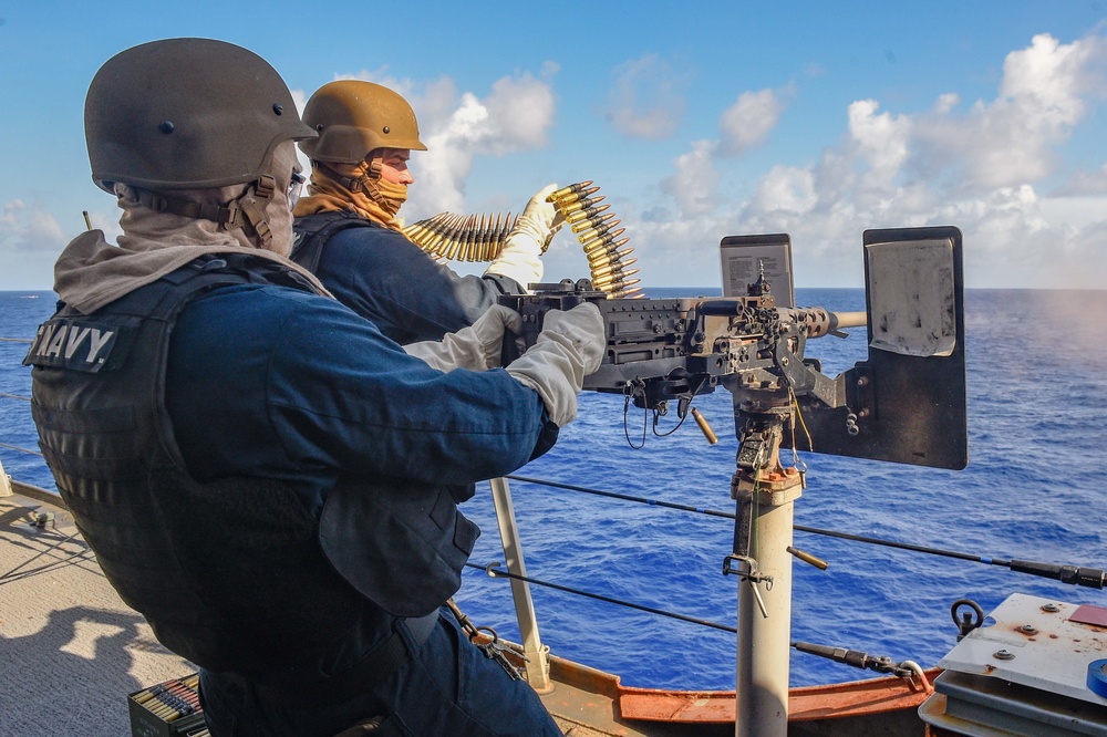 USS Green Bay (LPD 20) Conducts Surface Warfare Advanced Tactics Training