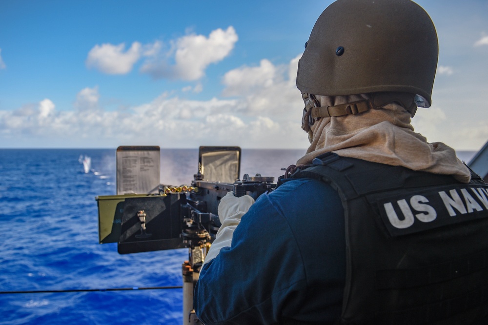 USS Green Bay (LPD 20) Conducts Surface Warfare Advanced Tactics Training