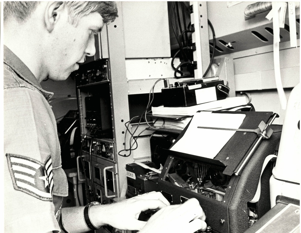 252nd Combat Communications Group teletype tape processing