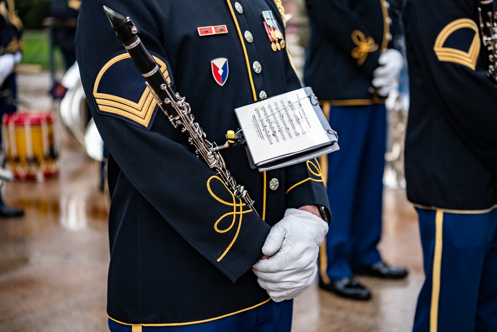 German Defense Minister Christine Lambrecht Participates in an Armed Forces Full Honors Wreath-Laying Ceremony at the Tomb of the Unknown Soldier