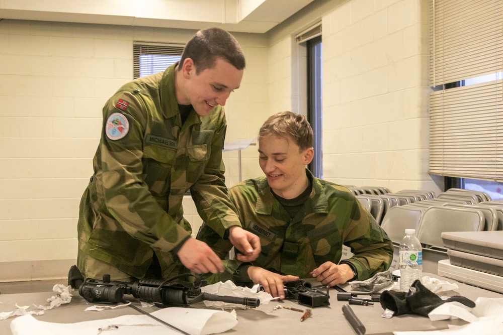 Norwegian Youth clean weapons