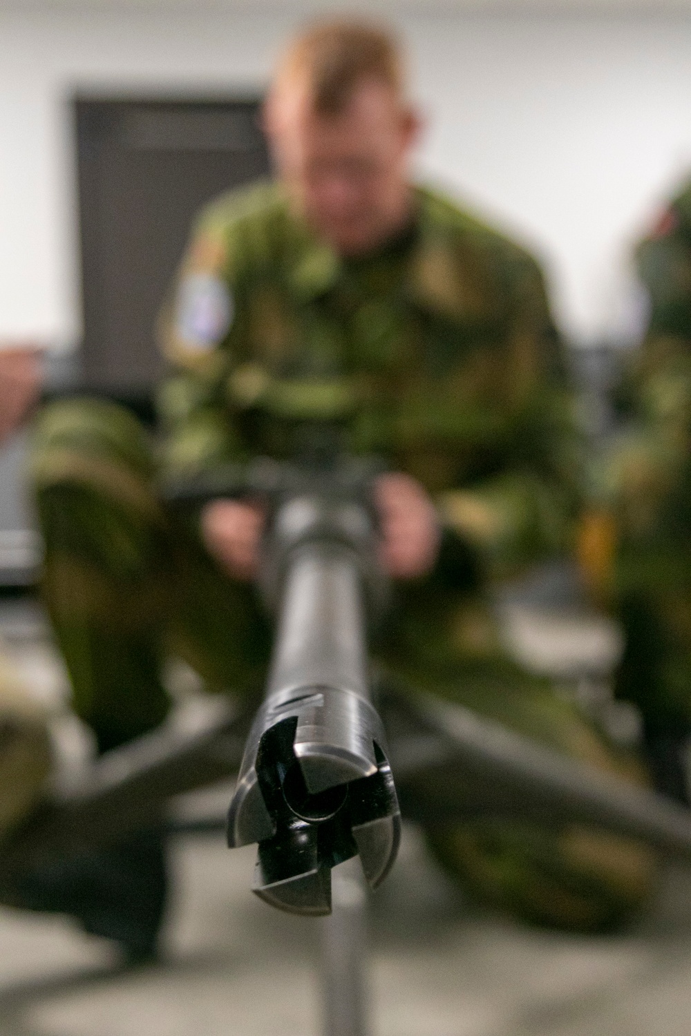 Norwegian Soldiers prepare for crew-served weapons qualification at Camp Ripley