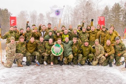 Norwegian Youth Soldiers complete running biathlon