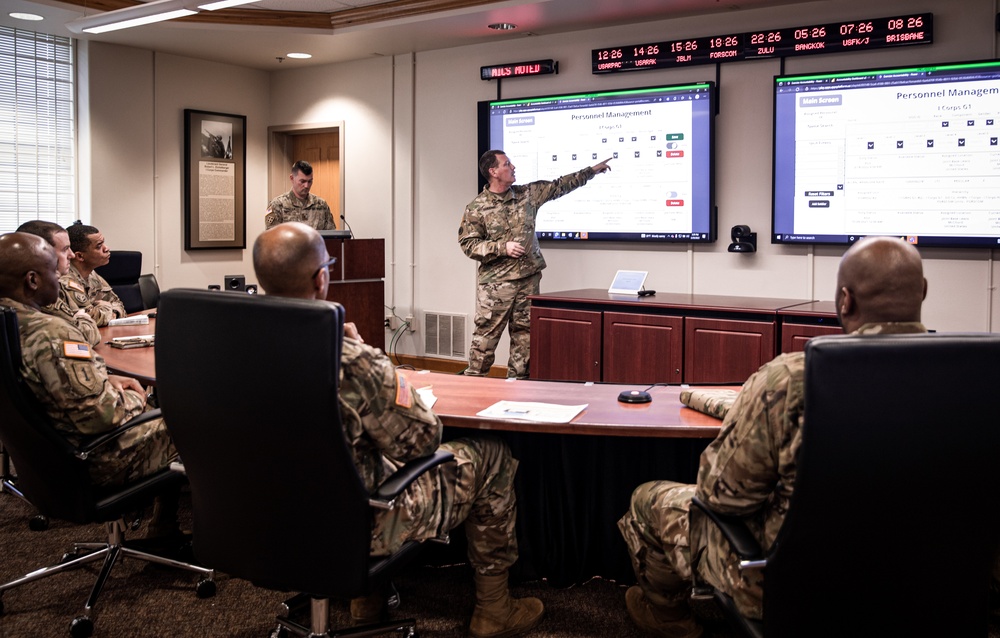 Deputy Chief of Staff G-1 Personnel of The United States Army visits America's First Corps