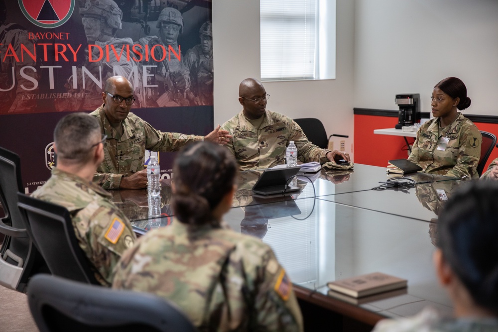 Deputy Chief of Staff G-1 Personnel of The United States Army visits America's First Corps