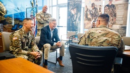 Honorary commander introduces himself to troops