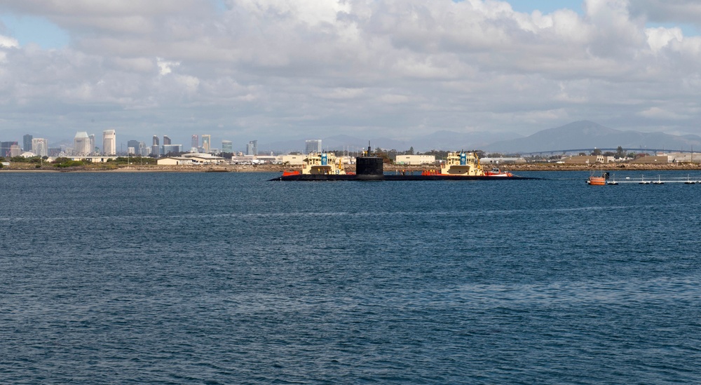 USS Santa Fe arrives Naval Base Point Loma