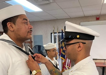 Naval Support Activity Hampton Roads-Northwest Annex holds Dress White Uniform Inspection
