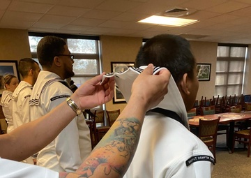 Naval Support Activity Hampton Roads-Northwest Annex holds Dress White Uniform Inspection
