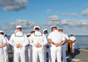 Frank Cable Coral Sea Wreath Laying