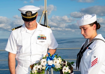 Frank Cable Coral Sea Wreath Laying