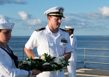 Frank Cable Coral Sea Wreath Laying