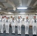 USS America (LHA 6) Conducts Dress Whites Inspection