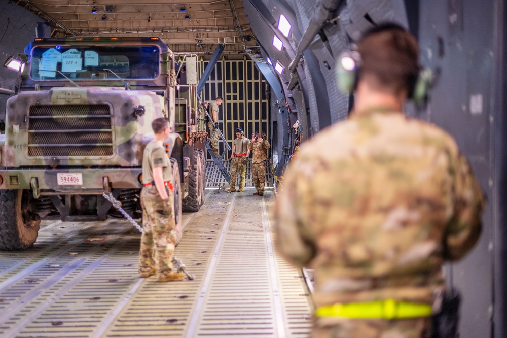 Travis AFB Airmen perform a MSTT mission from Australia to Japan