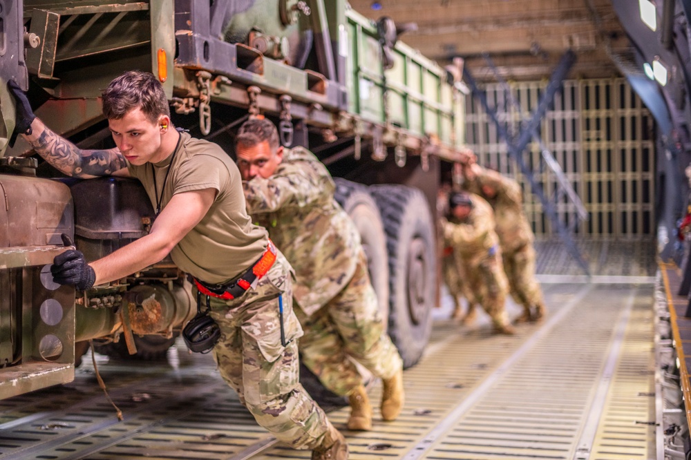Travis AFB Airmen perform a MSTT mission from Australia to Japan