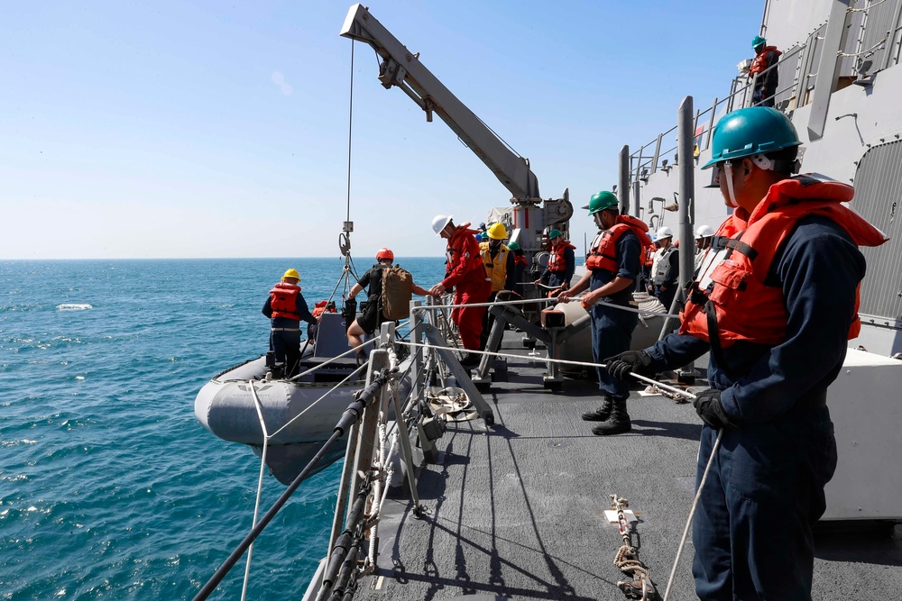 USS Fitzgerald Search and Rescue Training