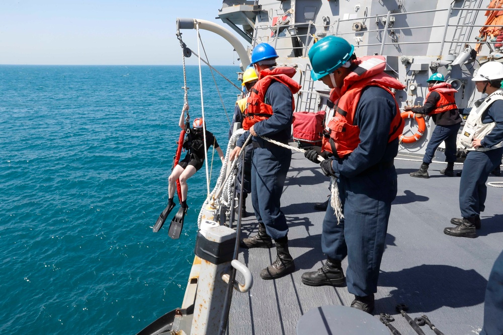 USS Fitzgerald Search and Rescue Training