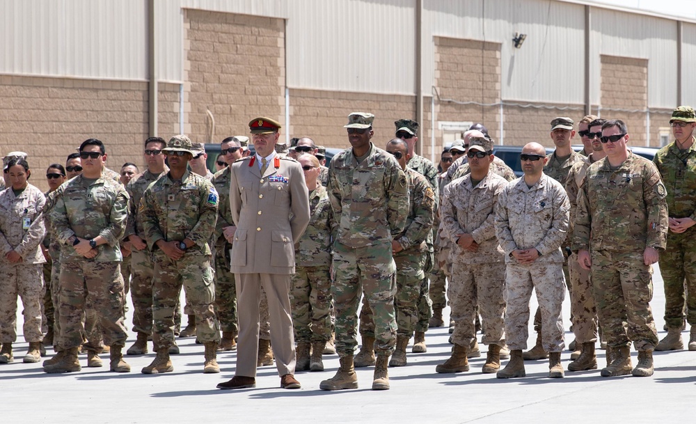 1st Battalion Welsh Guards Corps of Drums Perform in Kuwait