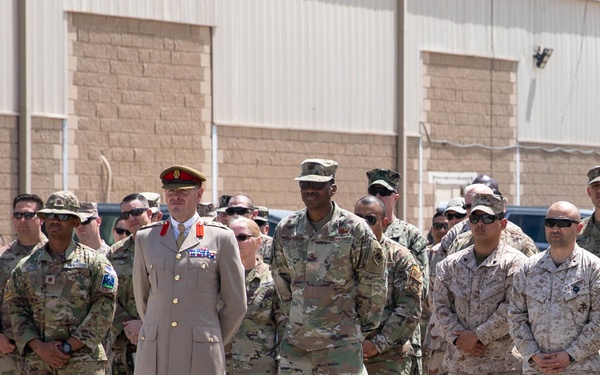 1st Battalion Welsh Guards Corps of Drums Perform in Kuwait
