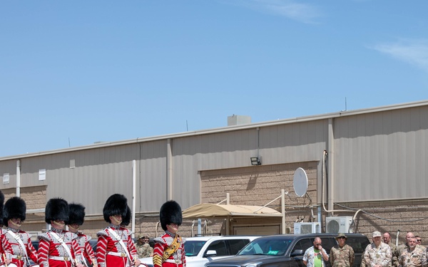 1st Battalion Welsh Guards Corps of Drums Perform in Kuwait