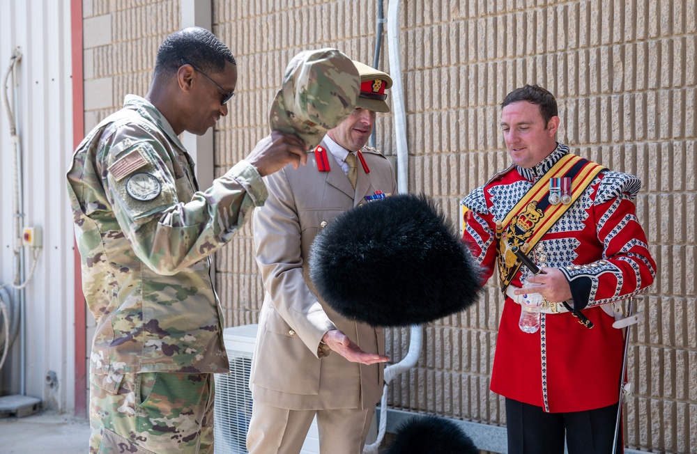 1st Battalion Welsh Guards Corps of Drums Perform in Kuwait