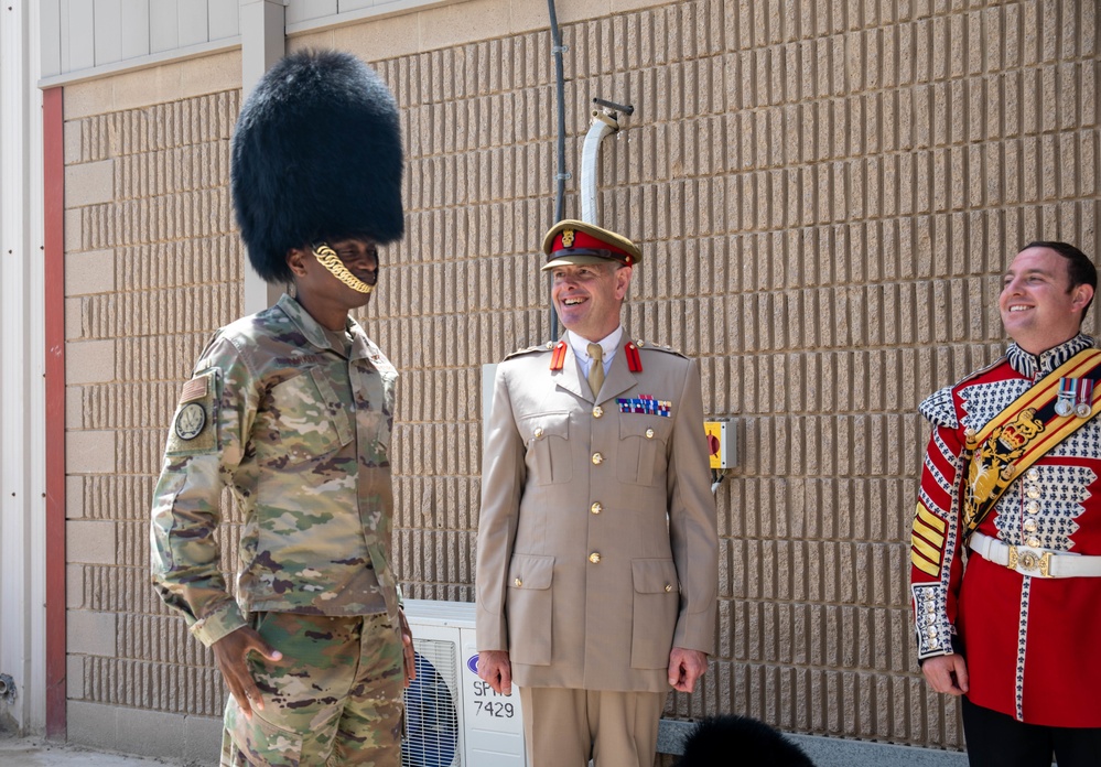 1st Battalion Welsh Guards Corps of Drums Perform in Kuwait