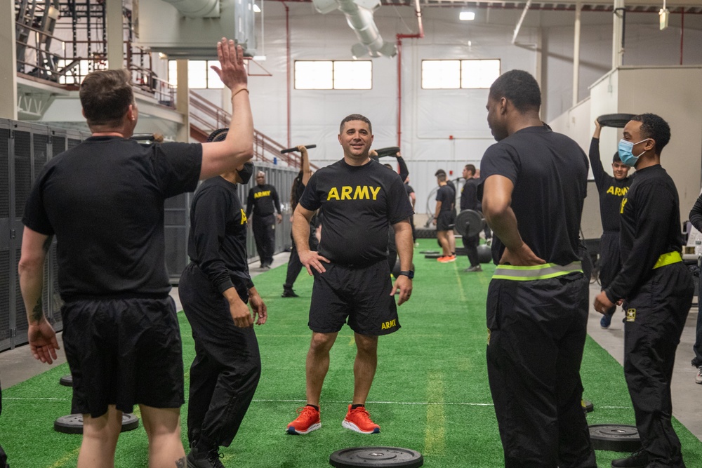 FORSCOM, XVIII Corps culinary leaders conduct pt with 593rd Field Feeding Company
