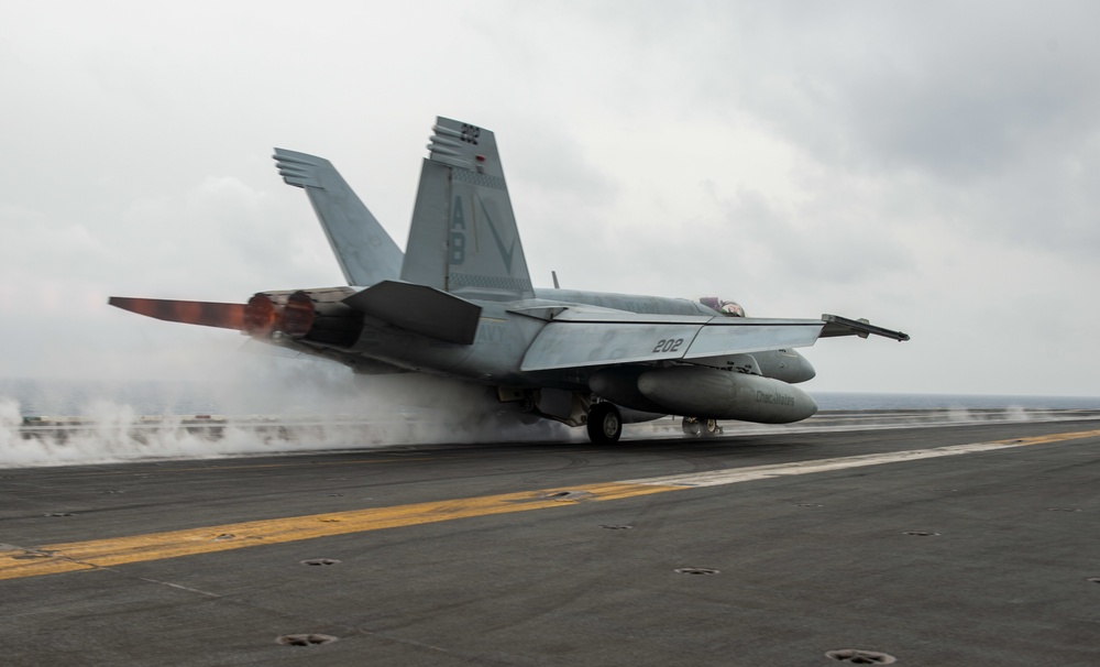 The Harry S. Truman Carrier Strike Group is on a scheduled deployment in the U.S. Sixth Fleet area of operations in support of naval operations to maintain maritime stability and security.