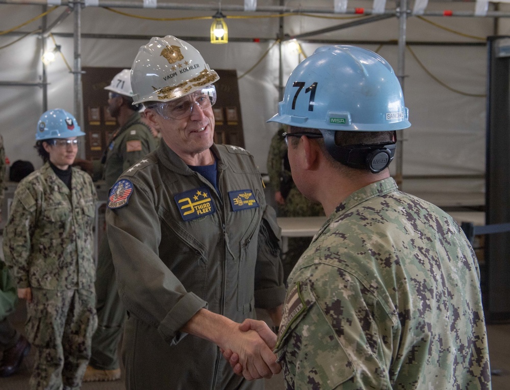 Vice Adm. Steve Koehler Visits USS Theodore Roosevelt