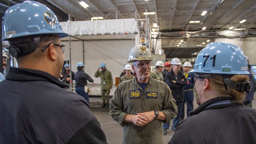 Vice Adm. Steve Koehler Visits USS Theodore Roosevelt