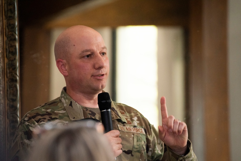 DVIDS - News - Col. Reilman serves up the Goodfellow update at a San ...