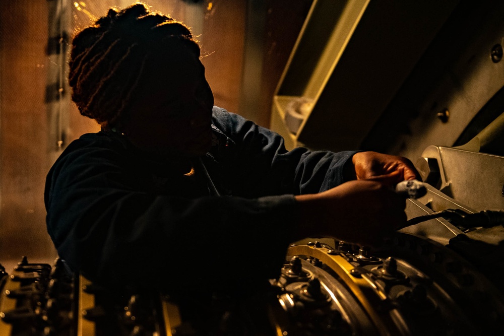 Spruance Conducts Maintenance