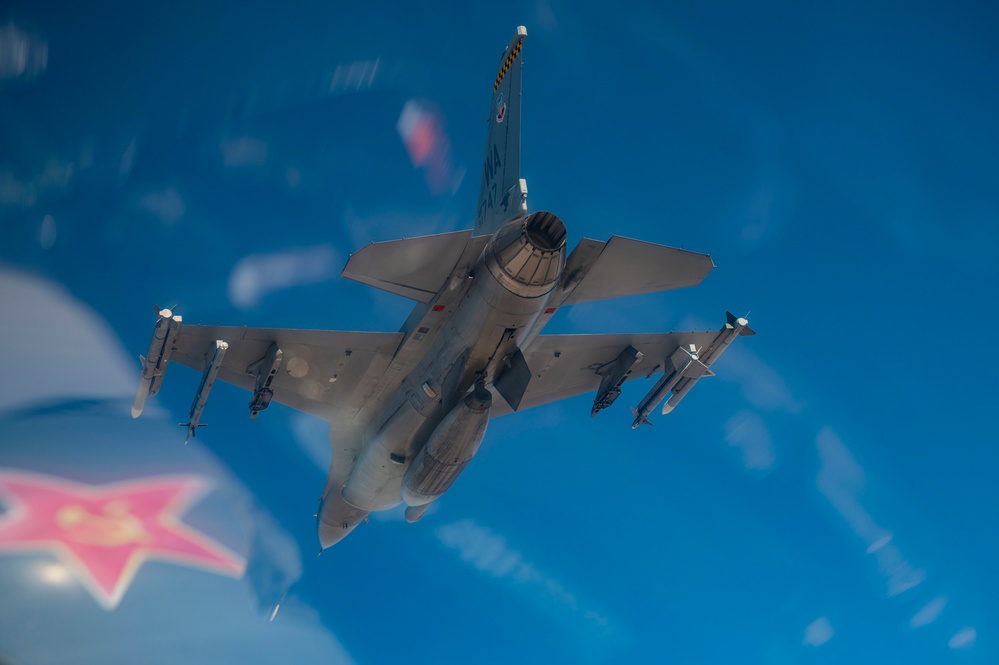 The 64th Aggressor Squadron performs routine training mission