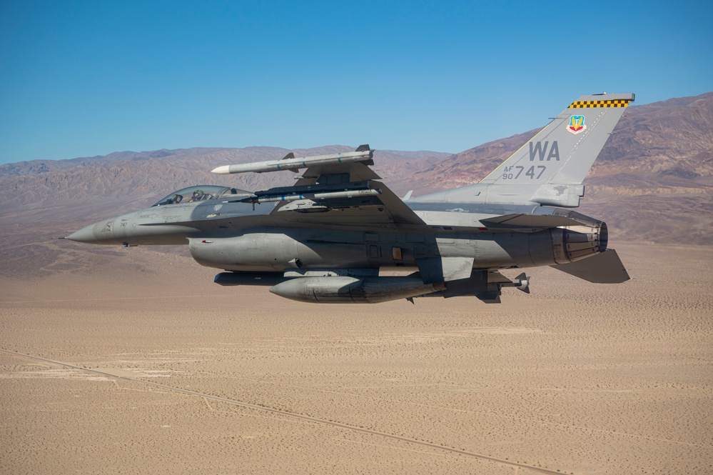 The 64th Aggressor Squadron performs routine training mission