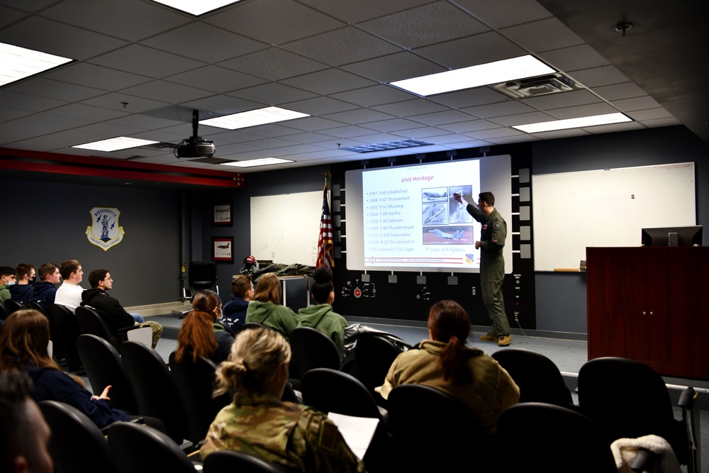 104th Fighter Wing Hosts Chicopee High School JROTC