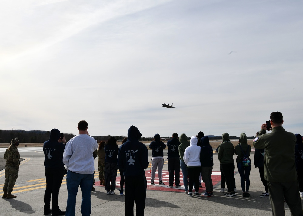 104th Fighter Wing Hosts Chicopee High School JROTC