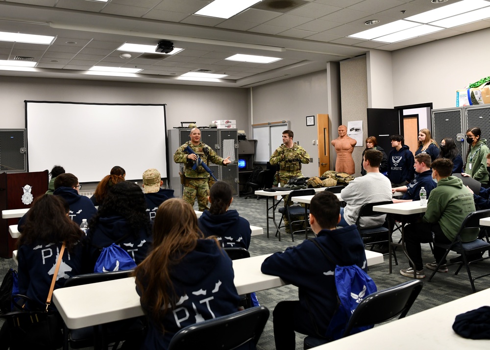 104th Fighter Wing Hosts Chicopee High School JROTC