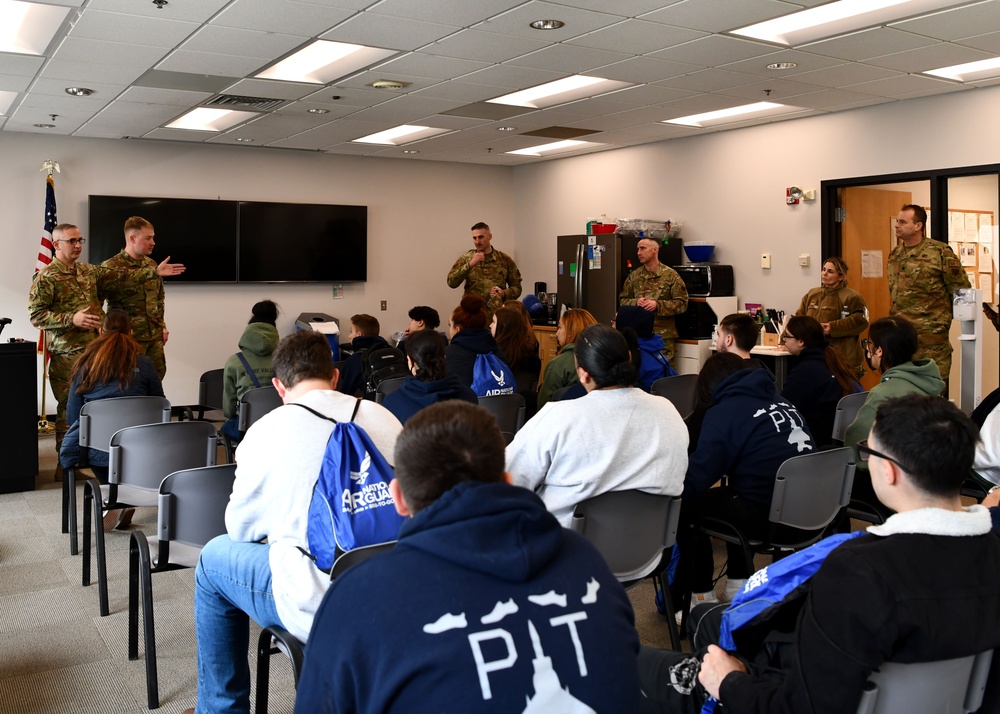 104th Fighter Wing Hosts Chicopee High School JROTC