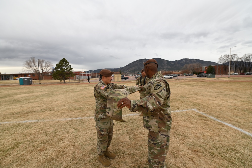 5th Bn., 4th SFAB Cases Colors before Deployment to Europe