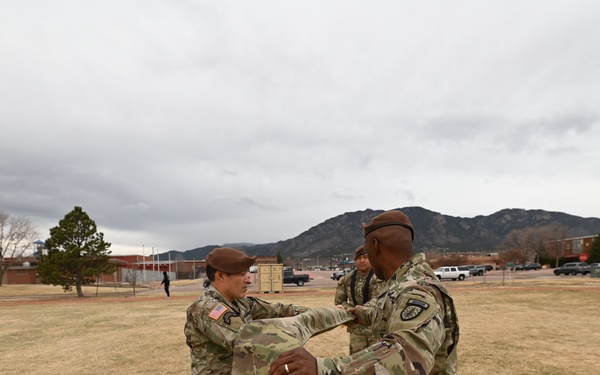 5th Bn., 4th SFAB Cases Colors before Deployment to Europe