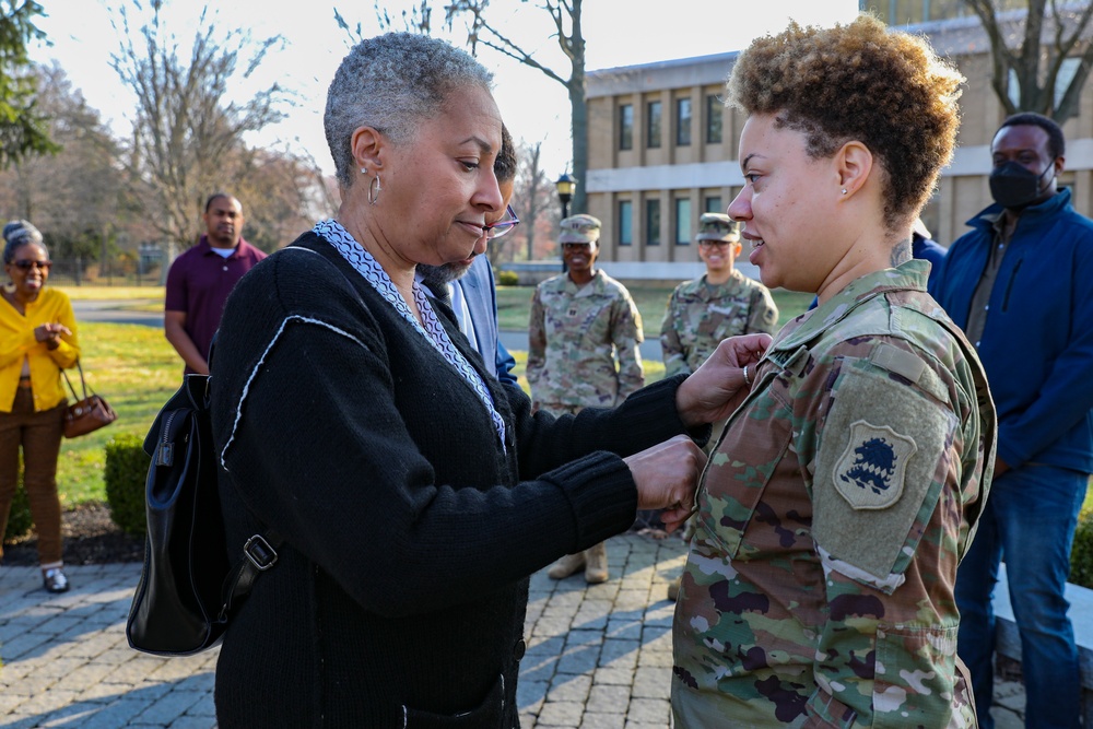 444th MPAD promotes two female officers