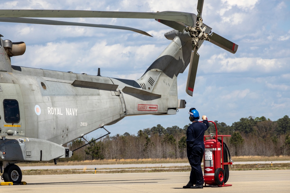 814 Naval Air Squadron Visits MCAS Beaufort.