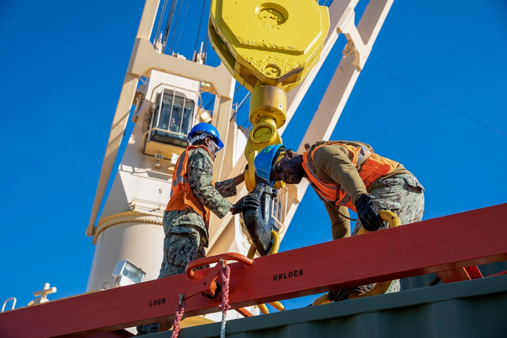 Atlantic Dragon | U.S. Navy Cargo Handling Battalion 1 and Navy Cargo Handling Battalion 5 support 3rd MLG exercise