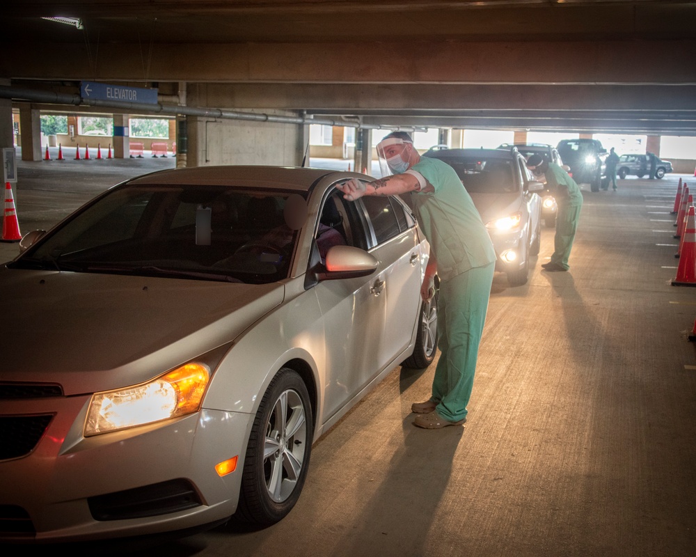 BAMC Drive-Through COVID Test Site