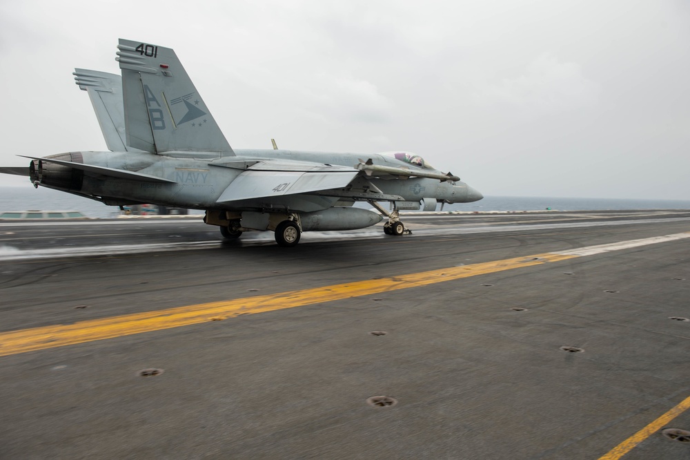 The Harry S. Truman Carrier Strike Group is on a scheduled deployment in the U.S. Sixth Fleet area of operations in support of naval operations to maintain maritime stability and security.