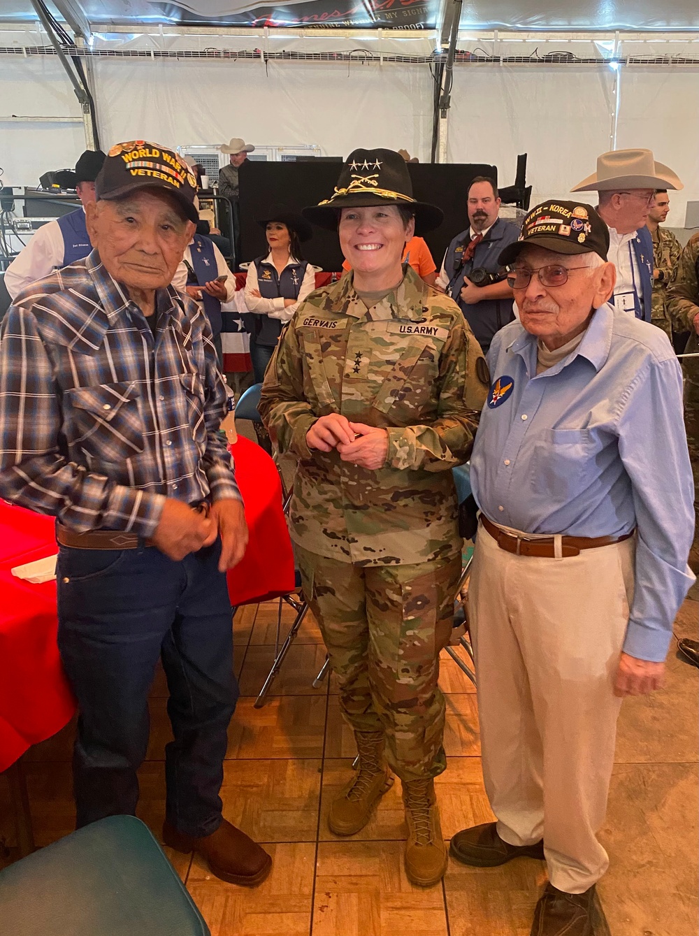 Lt. Gen. Maria Gervis, TRADOC Deputy Commanding General at Houston Rodeo