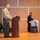 Maj. Gen. James speaks with JFMU