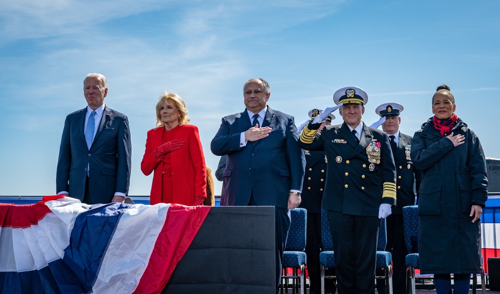 SECNAV attends USS Delaware Commissioning Ceremony