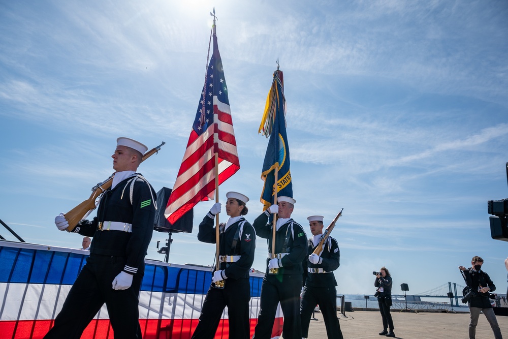 SECNAV attends USS Delaware Commissioning Ceremony